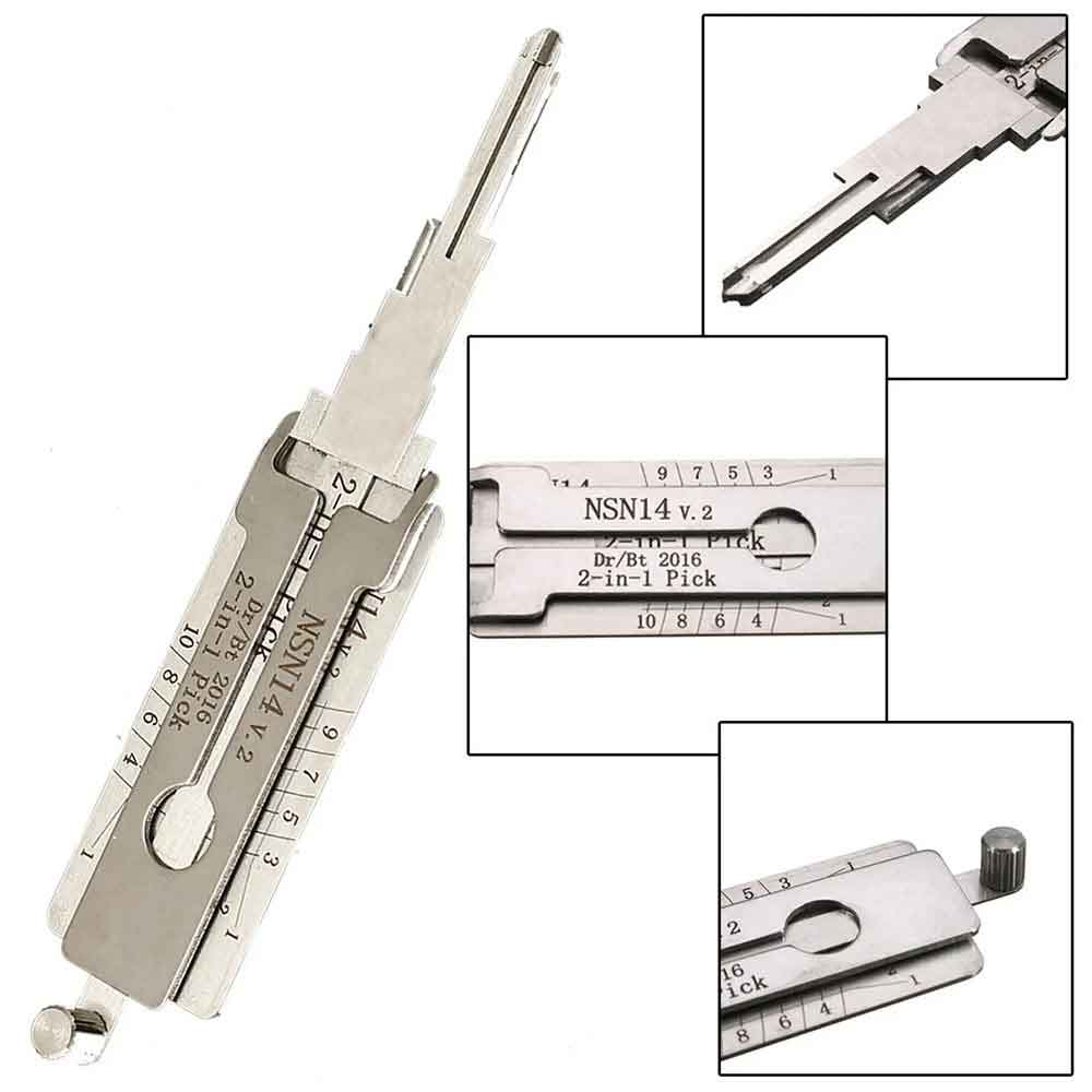 Lishi 2-in-1 Lock Pick Tool